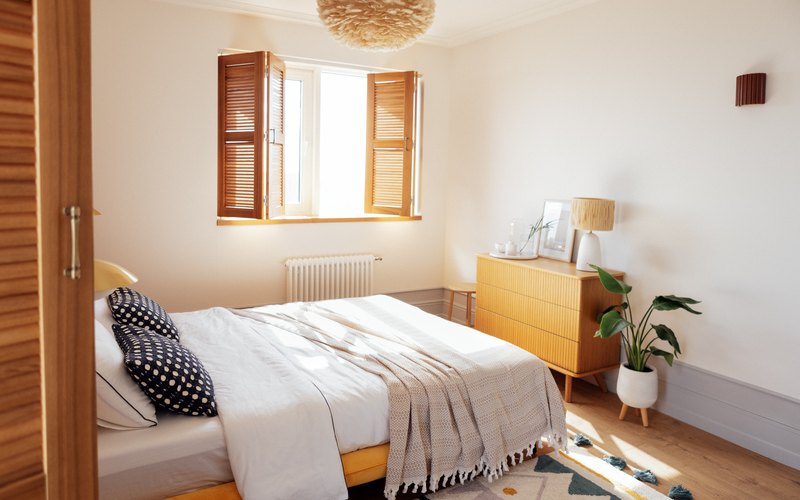 Habitación de un piso en gestión de alquiler en Zaragoza Cuánto cuesta la gestión del alquiler en Zaragoza: habitación amueblada de un piso gestionado
